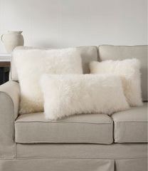 L.L.BeanSheepskin Throw Pillow, 14" x 14"
