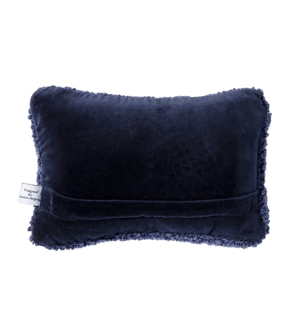 L.L.BeanWool Hooked Throw Pillow, Whale, 8" x 12"
