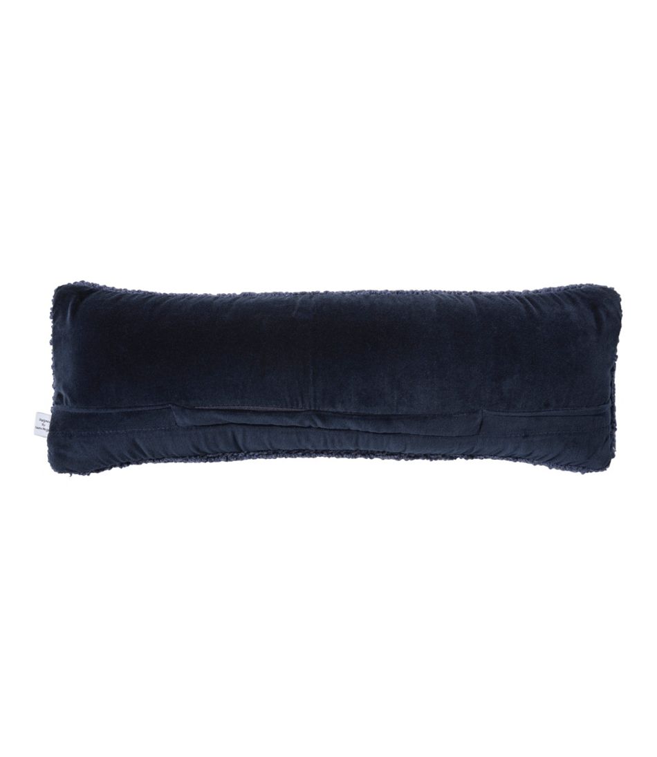 L.L.BeanWool Hooked Throw Pillow, Whale, 8" x 24"