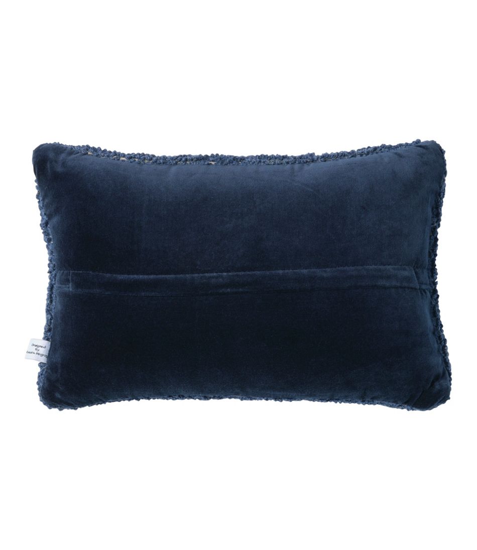 L.L.BeanWool Hooked Throw Pillow, Whale, 12" x 18"