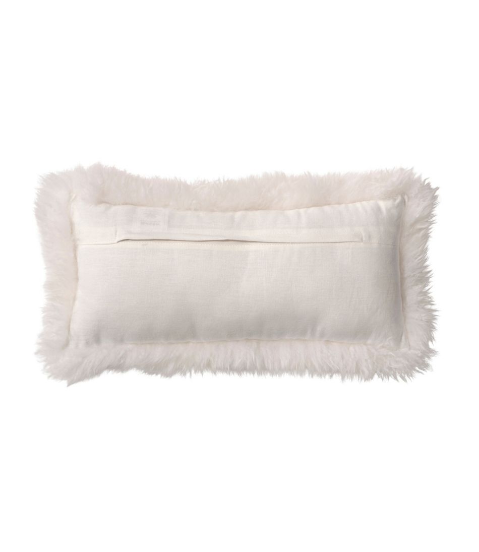 L.L.BeanSheepskin Throw Pillow, 11" x 22"