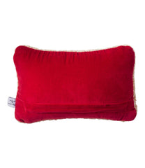 L.L.BeanWool Hooked Throw Pillow, Red Flake, 8" x 12"