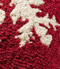 L.L.BeanWool Hooked Throw Pillow, Snowflake, 14" x 14"
