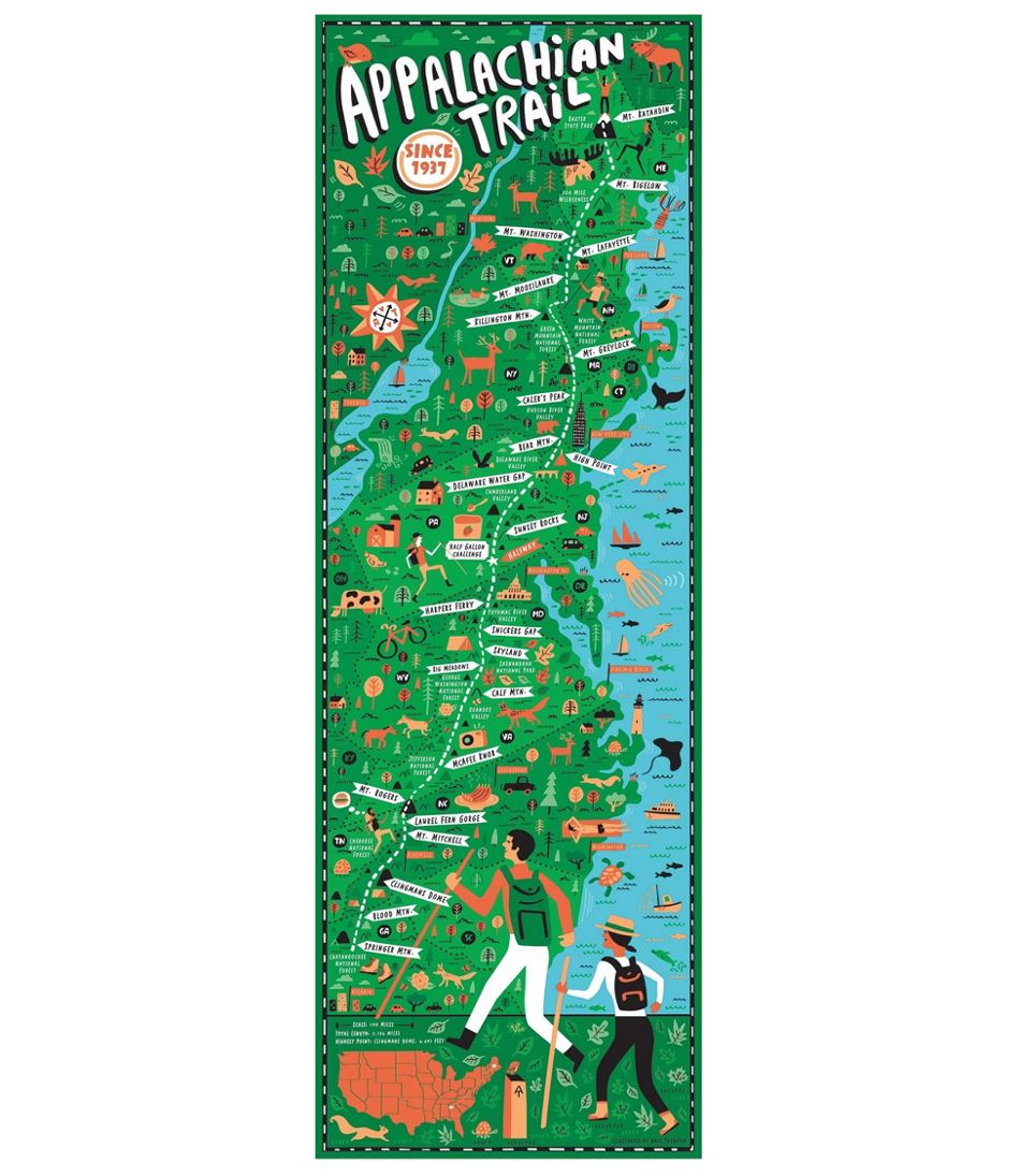 L.L.BeanAppalachian Trail Puzzle, 750 Pieces