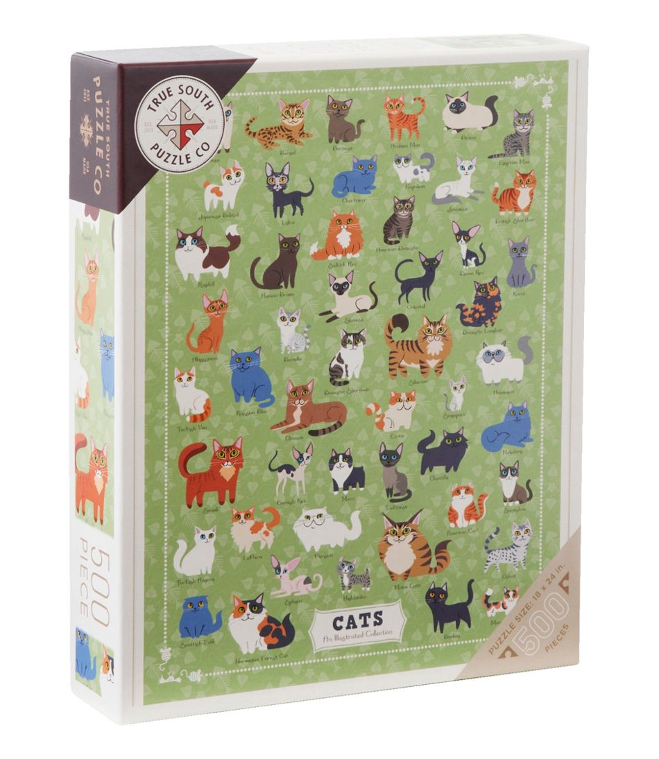 L.L.BeanIllustrated Cats Puzzle, 500 Pieces