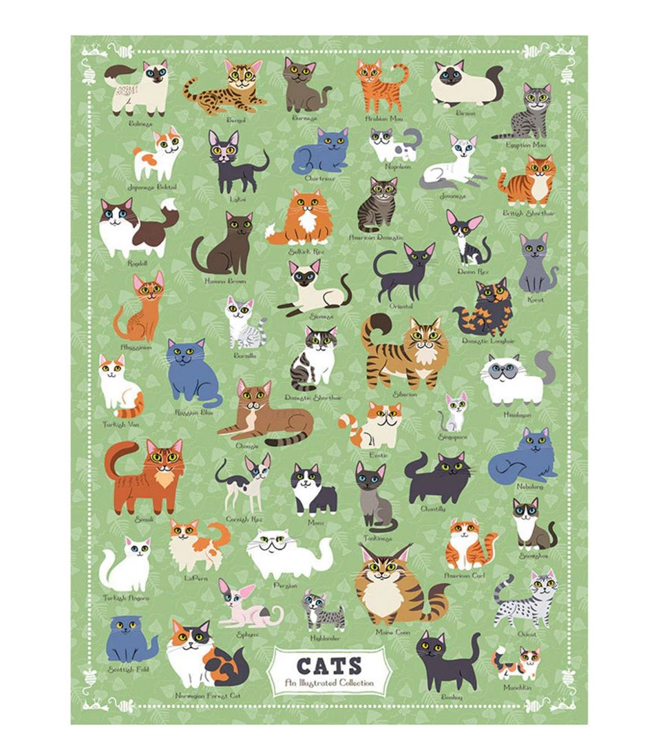L.L.BeanIllustrated Cats Puzzle, 500 Pieces