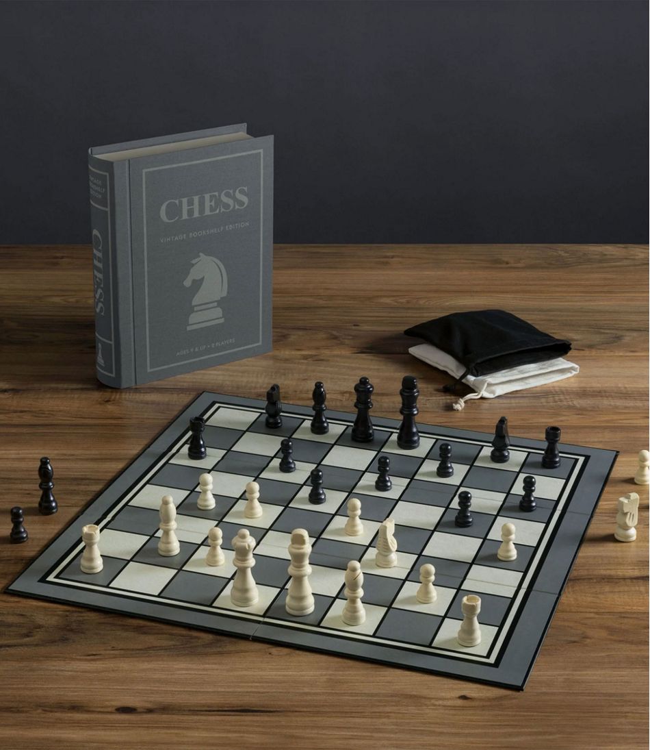 L.L.BeanChess Vintage Bookshelf Game