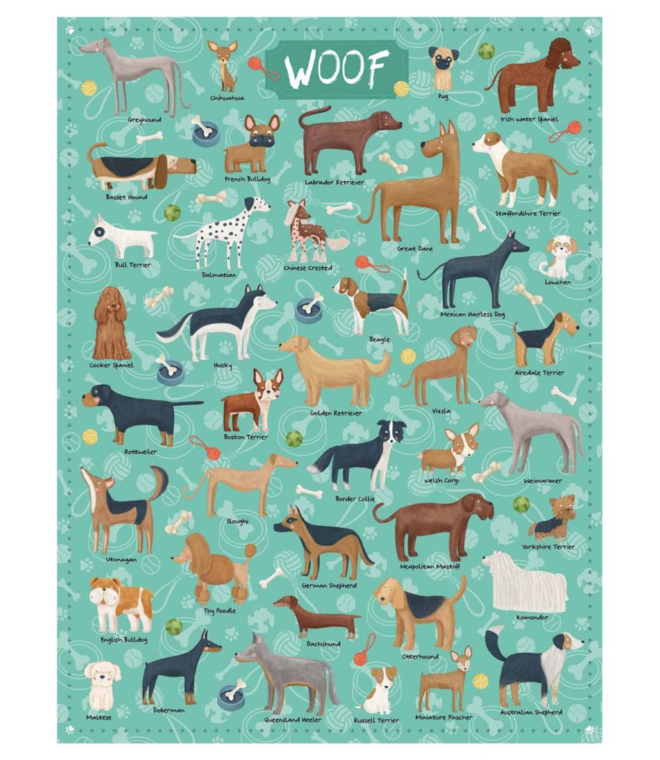 L.L.BeanWoof Dogs Puzzle, 500 Pieces