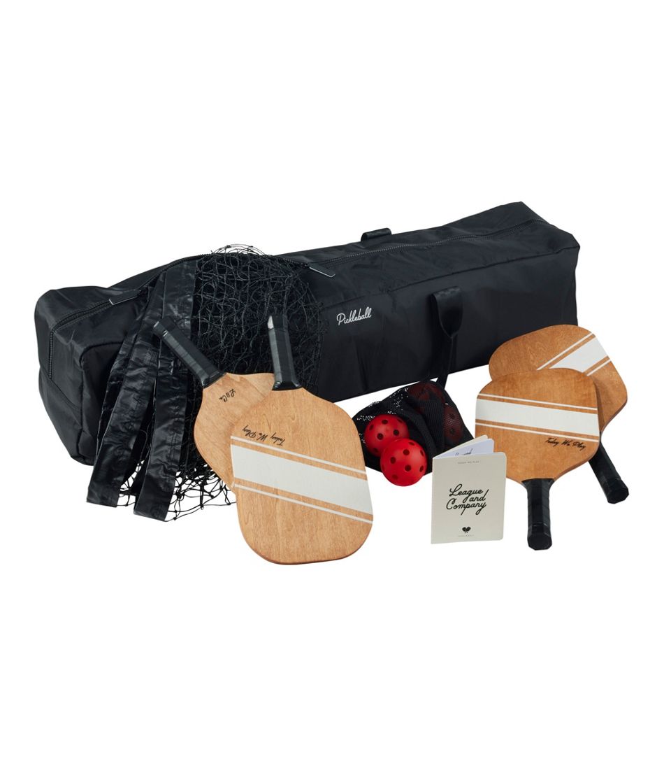 L.L.BeanLeague & Co. 4 Player Pickleball Set with Net