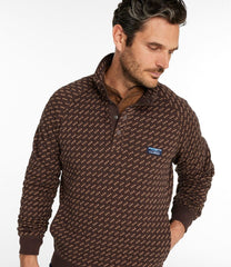 L.L.BeanMen's Bean's Quilted Sweatshirt, Mockneck, Print