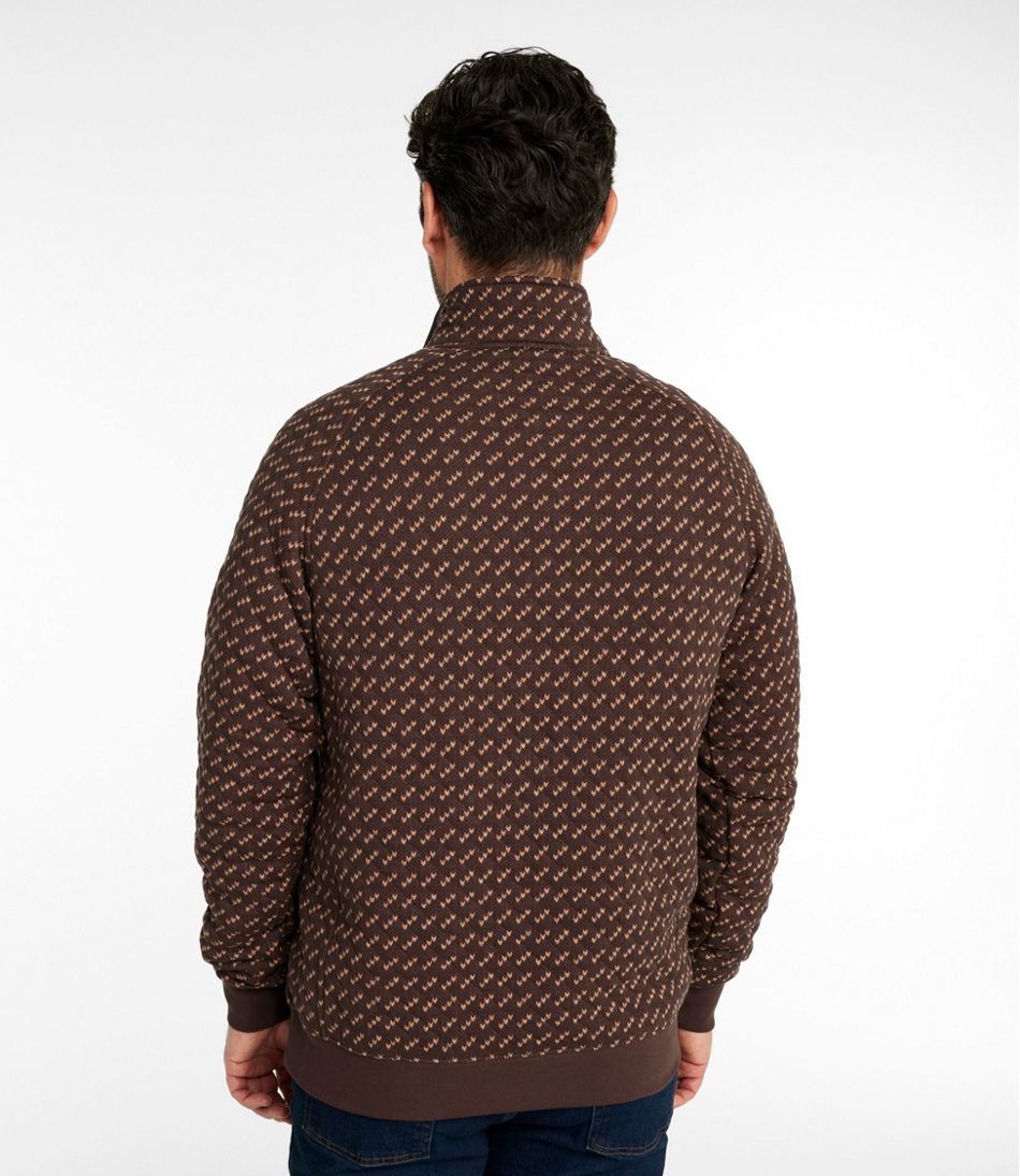 L.L.BeanMen's Bean's Quilted Sweatshirt, Mockneck, Print