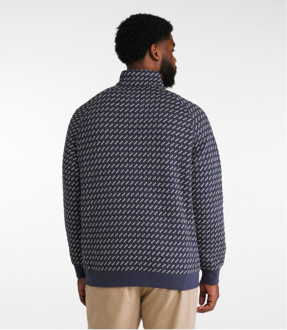 L.L.BeanMen's Bean's Quilted Sweatshirt, Mockneck, Print
