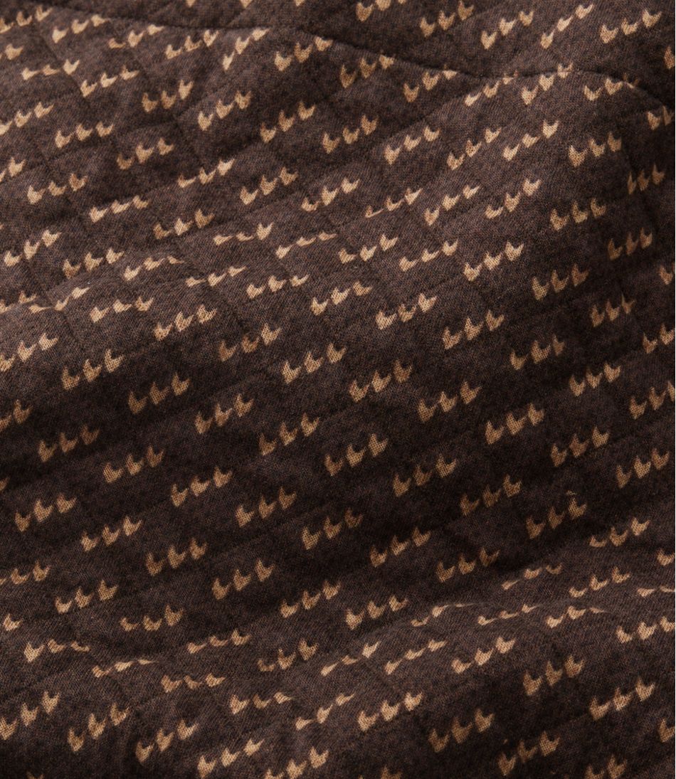 L.L.BeanMen's Bean's Quilted Sweatshirt, Mockneck, Print