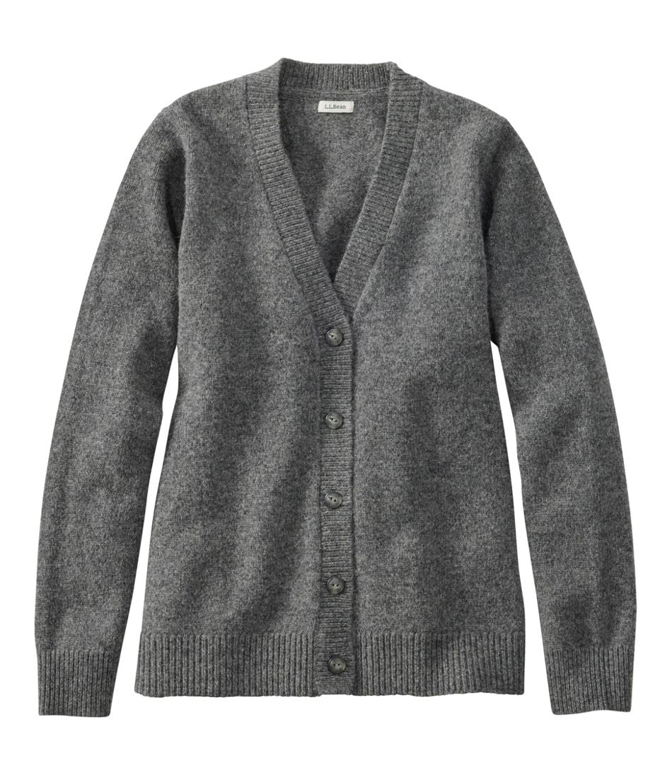 L.L.BeanWomen's Bean's Classic Ragg Wool Sweater, Button-Front Cardigan