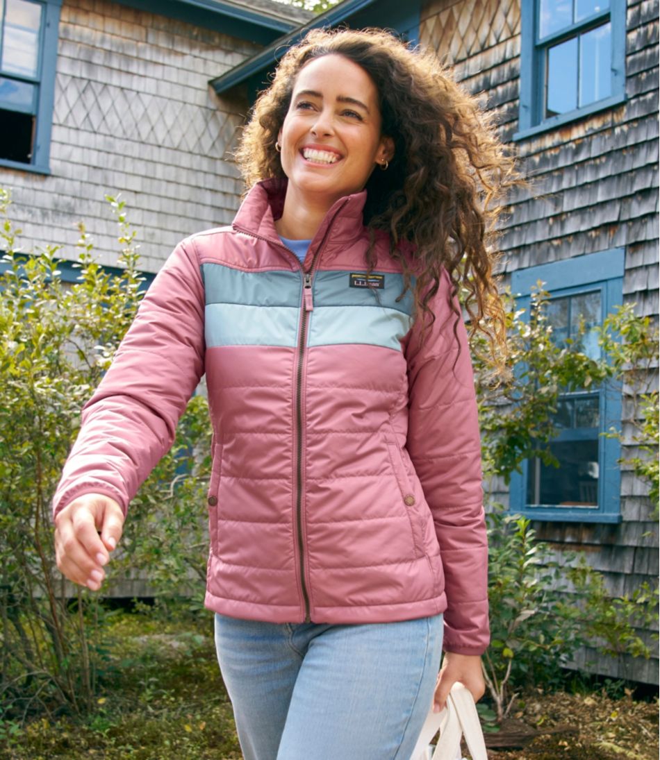 L.L.BeanWomen's Mountain Classic Puffer Jacket, Colorblock