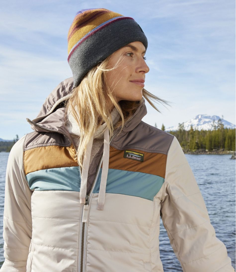 L.L.BeanWomen's Mountain Classic Puffer Hooded Jacket, Colorblock