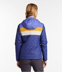 L.L.BeanWomen's Mountain Classic Puffer Hooded Jacket, Colorblock