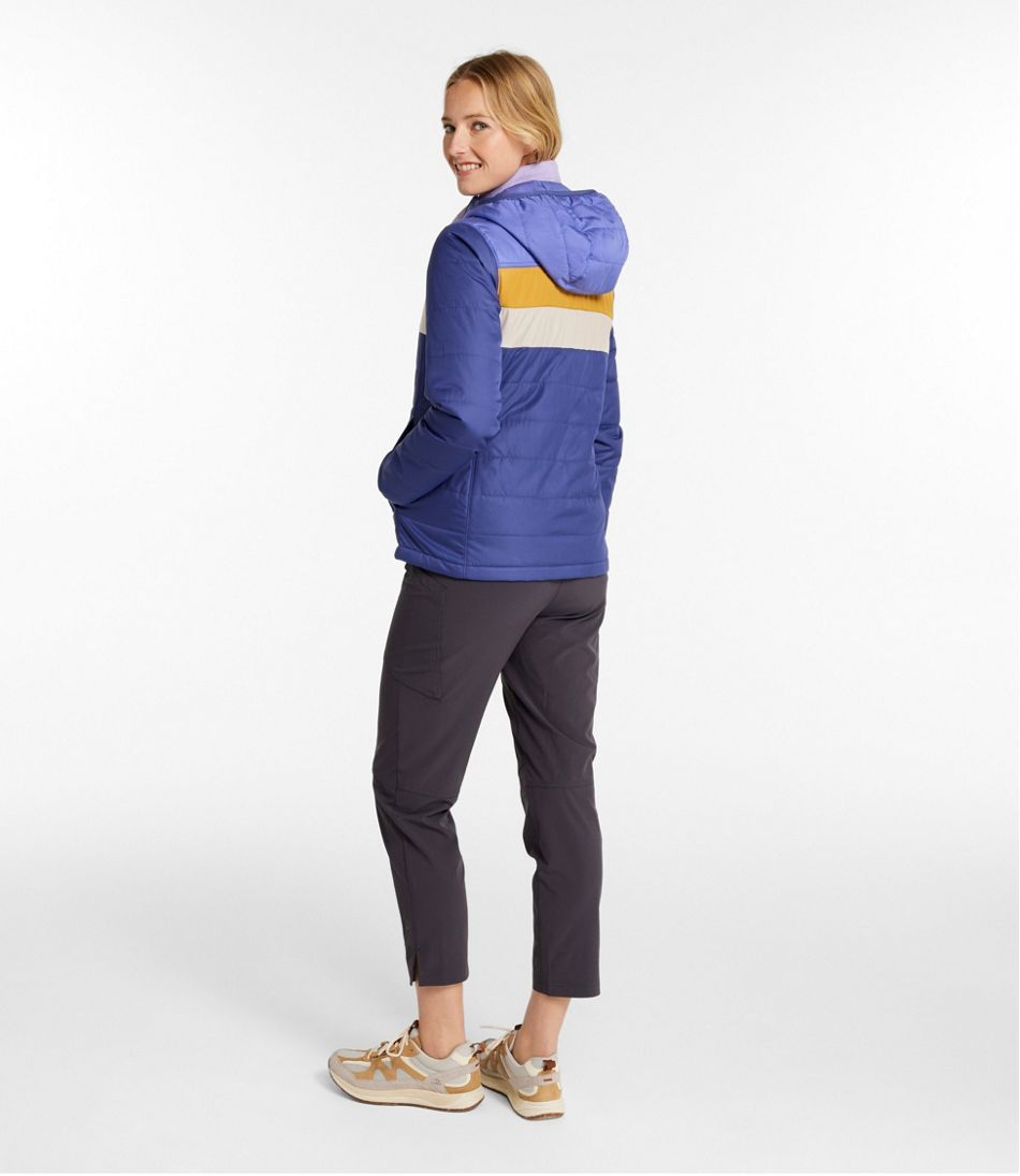 L.L.BeanWomen's Mountain Classic Puffer Hooded Jacket, Colorblock