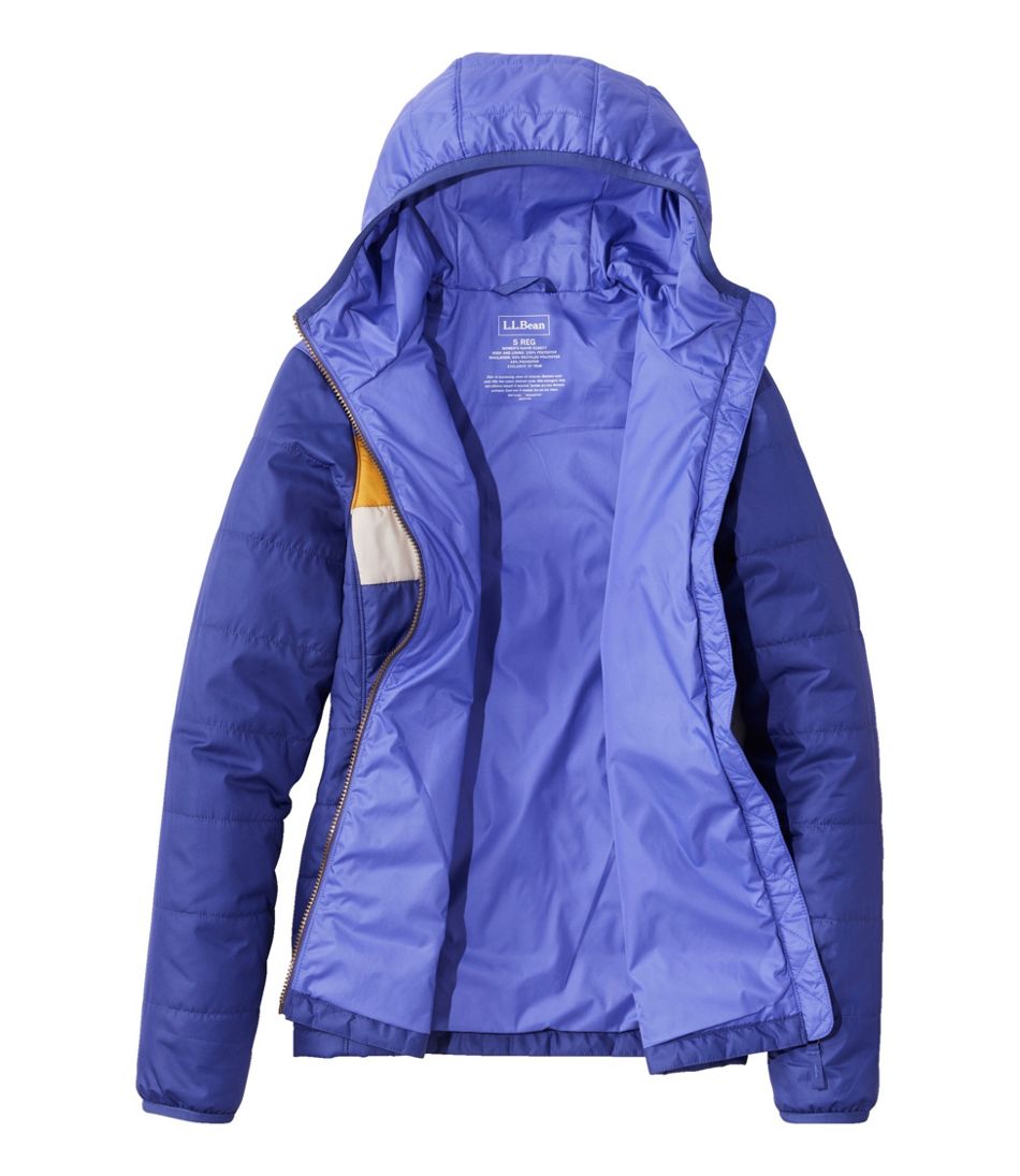 L.L.BeanWomen's Mountain Classic Puffer Hooded Jacket, Colorblock