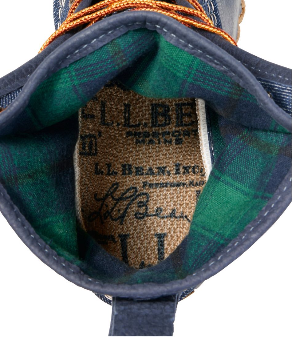 L.L.BeanWomen's Bean Boots, 8" Denim Insulated Flannel-Lined