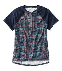 L.L.BeanWomen's Comfort Cycling Jersey Print Short-Sleeve