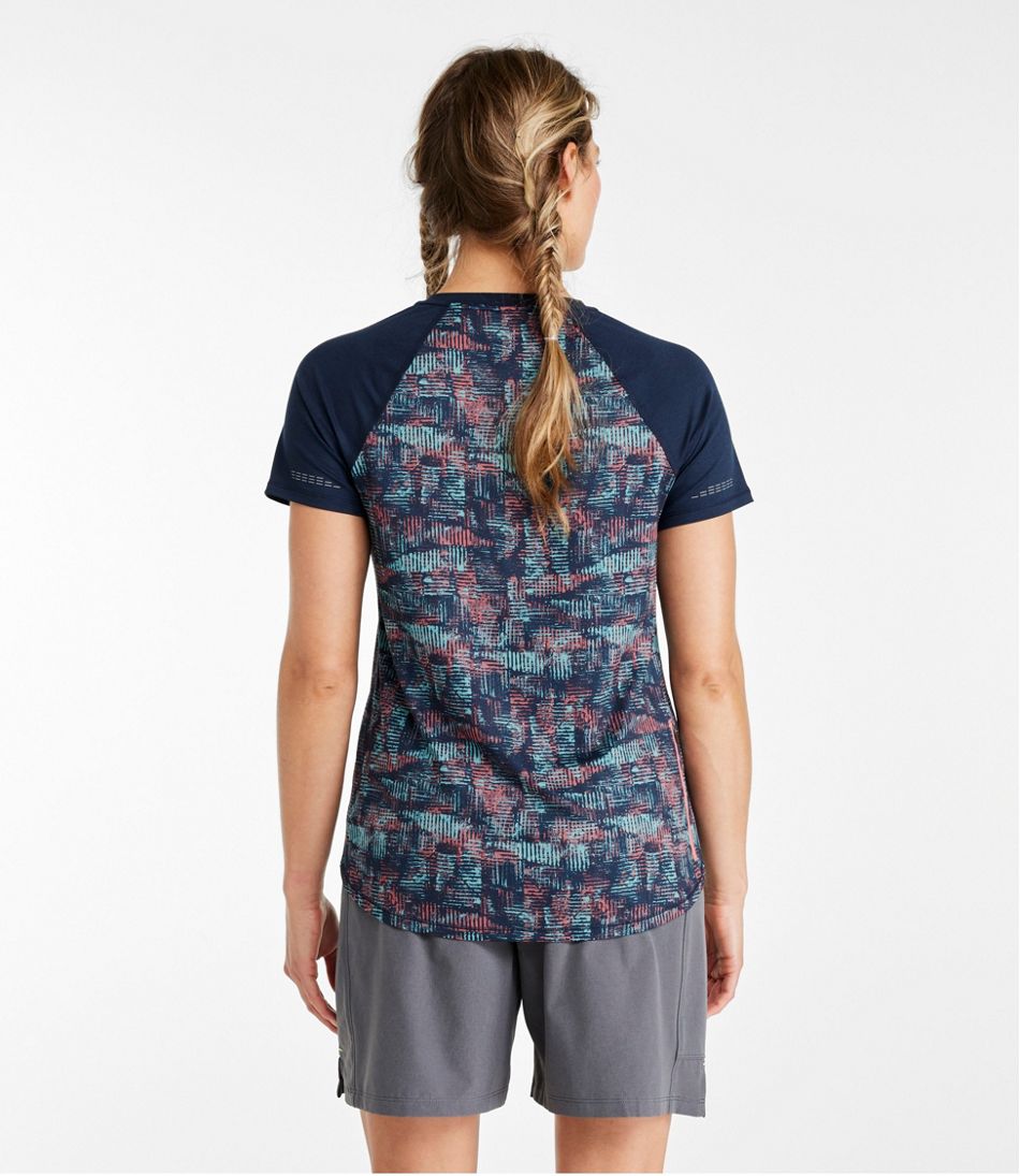 L.L.BeanWomen's Comfort Cycling Jersey Print Short-Sleeve