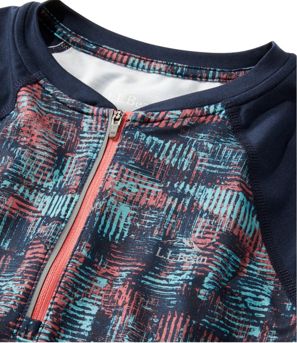 L.L.BeanWomen's Comfort Cycling Jersey Print Short-Sleeve