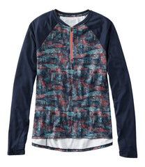 L.L.BeanWomen's Comfort Cycling Jersey, Long-Sleeve Print