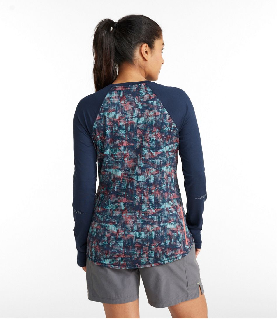 L.L.BeanWomen's Comfort Cycling Jersey, Long-Sleeve Print