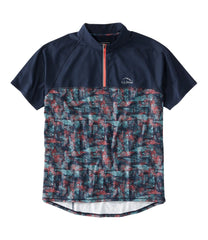 L.L.BeanMen's Comfort Cycling Jersey, Short-Sleeve Print