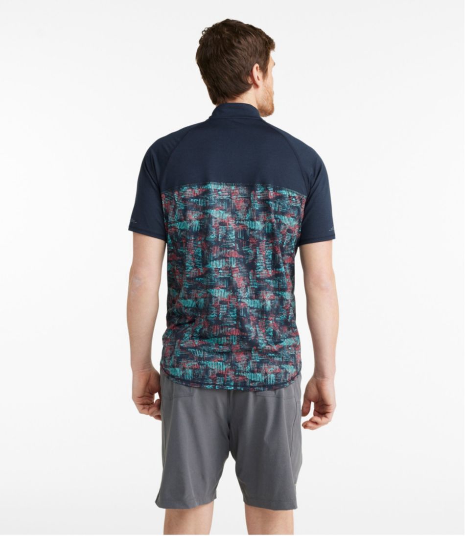 L.L.BeanMen's Comfort Cycling Jersey, Short-Sleeve Print