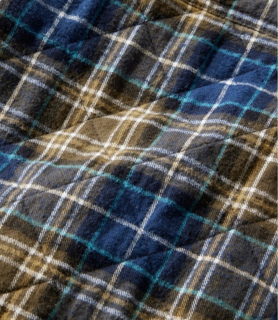 L.L.BeanMen's Quilted Scotch Plaid Flannel Shirt Jac