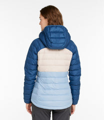 L.L.BeanWomen's Bean's Down Hooded Jacket, Colorblock