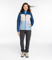 L.L.BeanWomen's Bean's Down Hooded Jacket, Colorblock