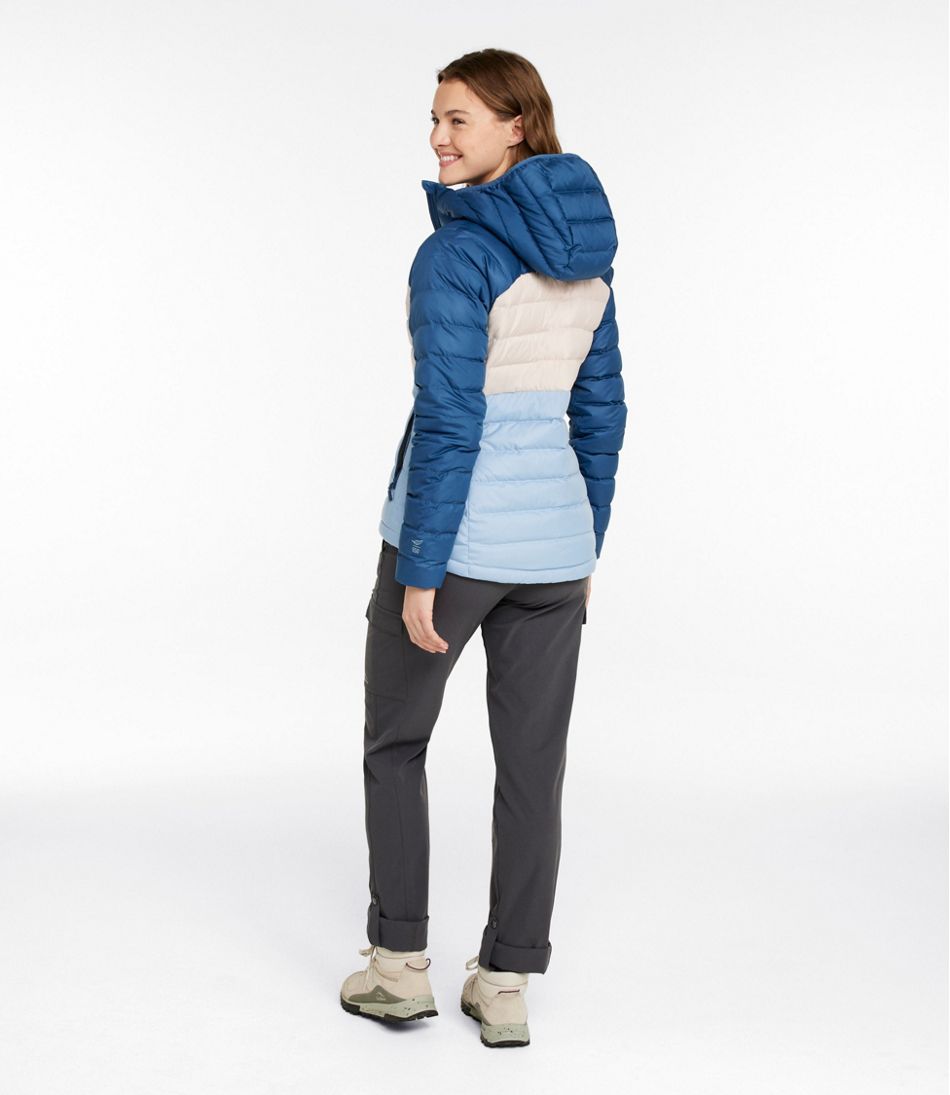 L.L.BeanWomen's Bean's Down Hooded Jacket, Colorblock