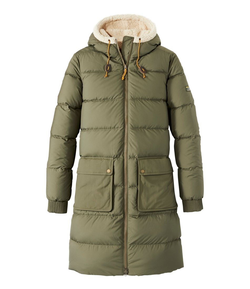 L.L.BeanWomen's Mountain Classic Down Coat, Sherpa-Lined