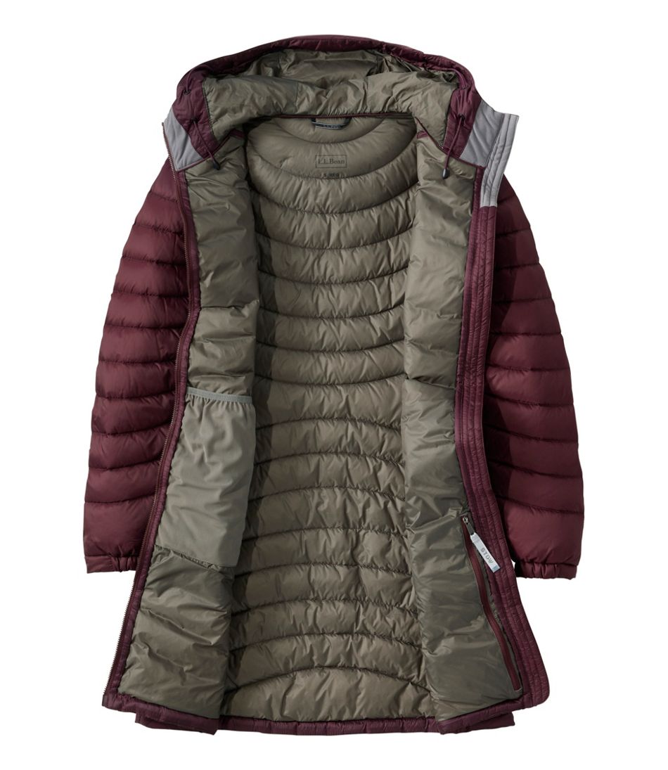 L.L.BeanWomen's Ultralight 850 Down Hooded Coat, Three-Quarter Length